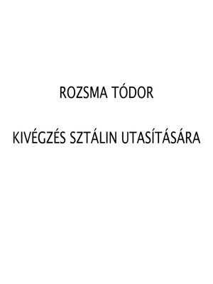 cover image of Romzsa Tódor